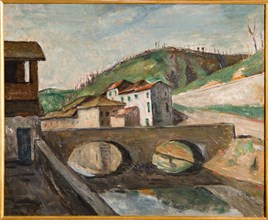 Mauro Reggiani (1897-1960), "Modène Landscape"
