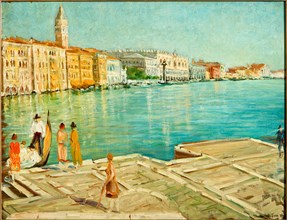 Tino Pelloni (1895 - 1981), "The Grand Canal in Venice"