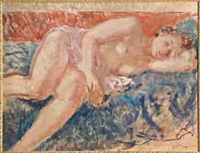 Giovanni Forghieri (1898 - 1944), "Lying Nude Woman"