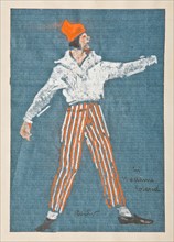 Arcangelo Salvarani (1882-1953),  " Ugo Palmerini in DantonMadame Roland"