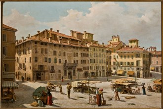 Fermo Forti, "Piazza Grande in Modène"