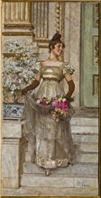 Giovanni Muzzioli (1854-1894) "Woman Going Downstairs"