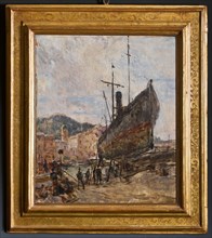 Giovanni Forghieri, "Harbour and Boat"