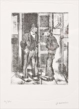 Remo Zanerini, "A boy watching a gentleman's pocket watch"