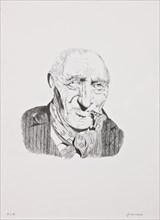 Remo Zanerini, "Portrait of an Old Man with Cigar"