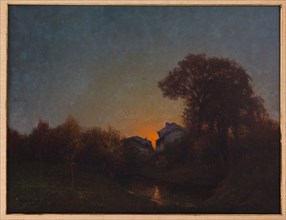 Augusto Baracchi (1878-1942), "Landscape at Sunset"