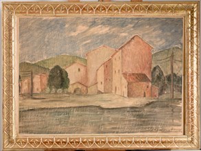 Emilio Tato Bartolucci (1914-1986); "Landscape with Houses"
