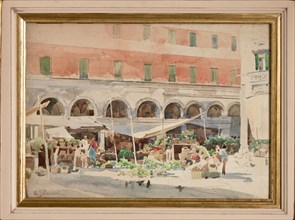 Arcangelo Salvarani (1882-1953), "Fruit Market"