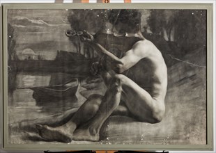 Gaetano Bellei (1857 - 1922); "Male Figure, Nude"