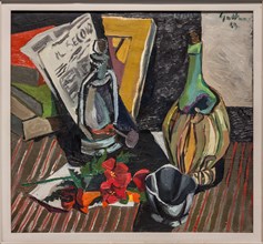 Museo Novecento: "Still life with newspaper", by Renato Guttuso, 1943
