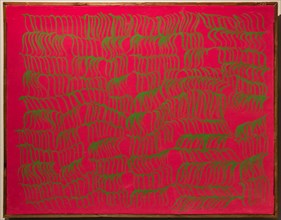 Museo Novecento: "Redgreen", by Carla Accardi, 1966