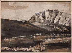 Museo Novecento: "Dolomiti Landscape", by Mario Sironi, 1934