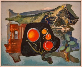 Museo Novecento: "Summary of Taormina", 1938, by Enrico Prampolini