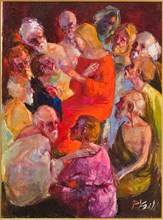 Pierluigi Testi (1932-1993), "Christ among the Apostles"