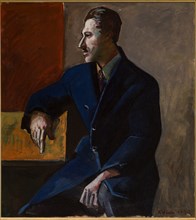 Achille Funi (1890 - 1972); "Portrait of  Mario Tozzi"
