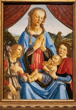 "Madonna and Child and two Angels", by Andrea Del Verrocchio