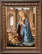 "Madonna adoring the Child", by  Domenico del Ghirlandaio