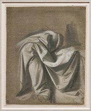 "Drapery of a Seated Figure, in three quarter View", by Leonardo da Vinci