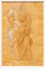 "Male Draped Figure", by Filippo Lippi