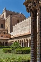 Monreale, Duomo: the Eastern side of the cloister