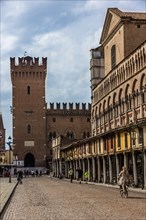 Ferrara, view of the Southern side of the Cathedral, dedicated to St. George