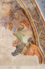 “Five unidentified figures”. Frescoes by Jacopo di Cione