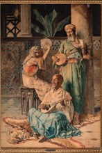 Eugenio Zampighi : "Three Oriental Music Players"