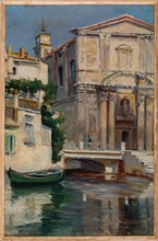 Augusto Zoboli : "Canal in Venice"