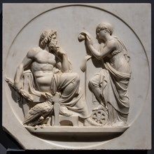 "Nemesis recites the Deeds of Men to Jupiter", by Bertel Thorvaldsen