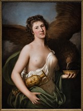 "Giuseppina Grassini as Hebe offering the nectar to Jupiter's eagle", by  Gaspare Landi