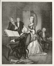 Wolfgang Amadeus Mozart and Caterina Maddalena Giuseppa Cavalieri