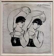 Goncharova, 'Two female Dancers'