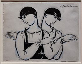 Goncharova, 'Two female Dancers'