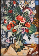 Goncharova, 'Bunch of Flowers and Flasks of Paint'