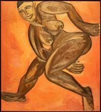 Goncharova, 'Black Nude Woman'