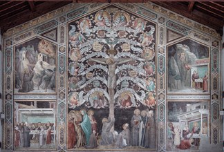 Taddeo Gaddi: 'Tree of Life and Last Supper'