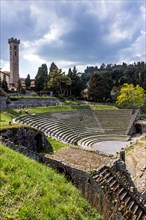 Vestiges romains à Fiesole, Italie