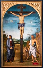 “Crocifissione con la Vergine e S. Girolamo”, di Pietro di Cristofano Vannucci
