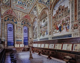 Intérieur de la Libreria Piccolomini à Sienne
