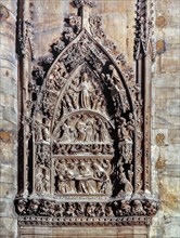 Dôme de Milan : portail de la sacristie sud