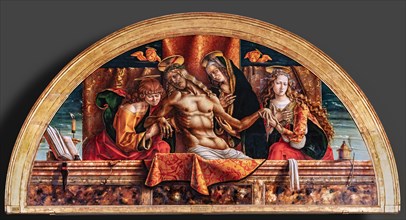 “Pietà”, dipinto a olio di Carlo Crivelli, fine XV secolo.