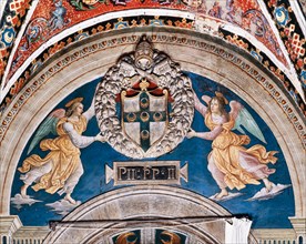 Fresque du mur nord-ouest de la Libreria Piccolomini à Sienne