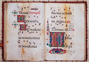 Recueil de chants conservé à la Libreria Piccolomini de Sienne