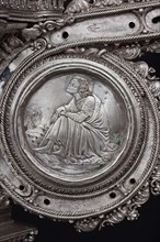 Détail de la Grande Croix d'argent du Trésor de Saint-Jean, Museo dell'Opera del Duomo, Florence