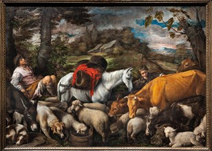 “Pastoral (The White Horse)”, by Jacopo Bassano