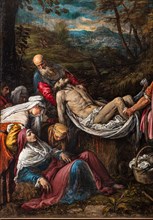 “Burial of the body of Christ”, by Jacopo Bassano