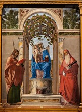 “Enthroned Madonna with Infant Jesus between saints James and Jerome”, by Giambattista Cima da Conegliano