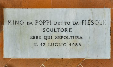Tombstone of Mino da Fiesole