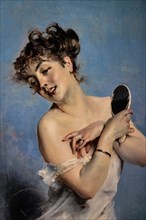 “Young Woman in Déshabillé” by Giovanni Boldini