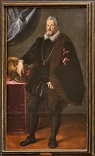 Medici Villa La Petraia: portrait of “Ferdinando de’ Medici”, oil on canvas by Pulzone Scipione